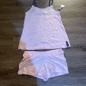 bebe Light Pink Cami and Shorts Pajama Set
